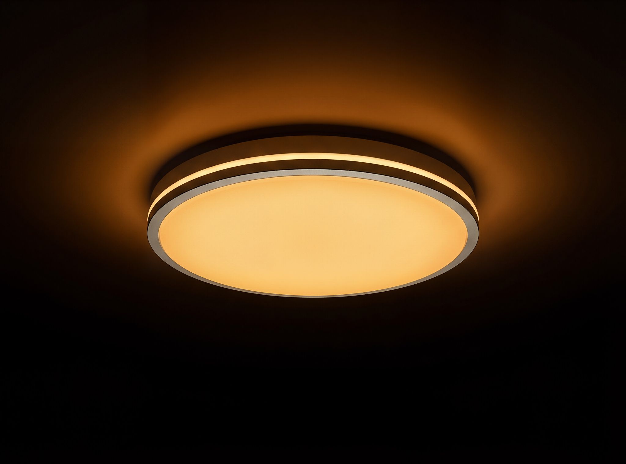 RESTAZ Ceiling Light - Elegant amber glow ceiling light with modern circular design