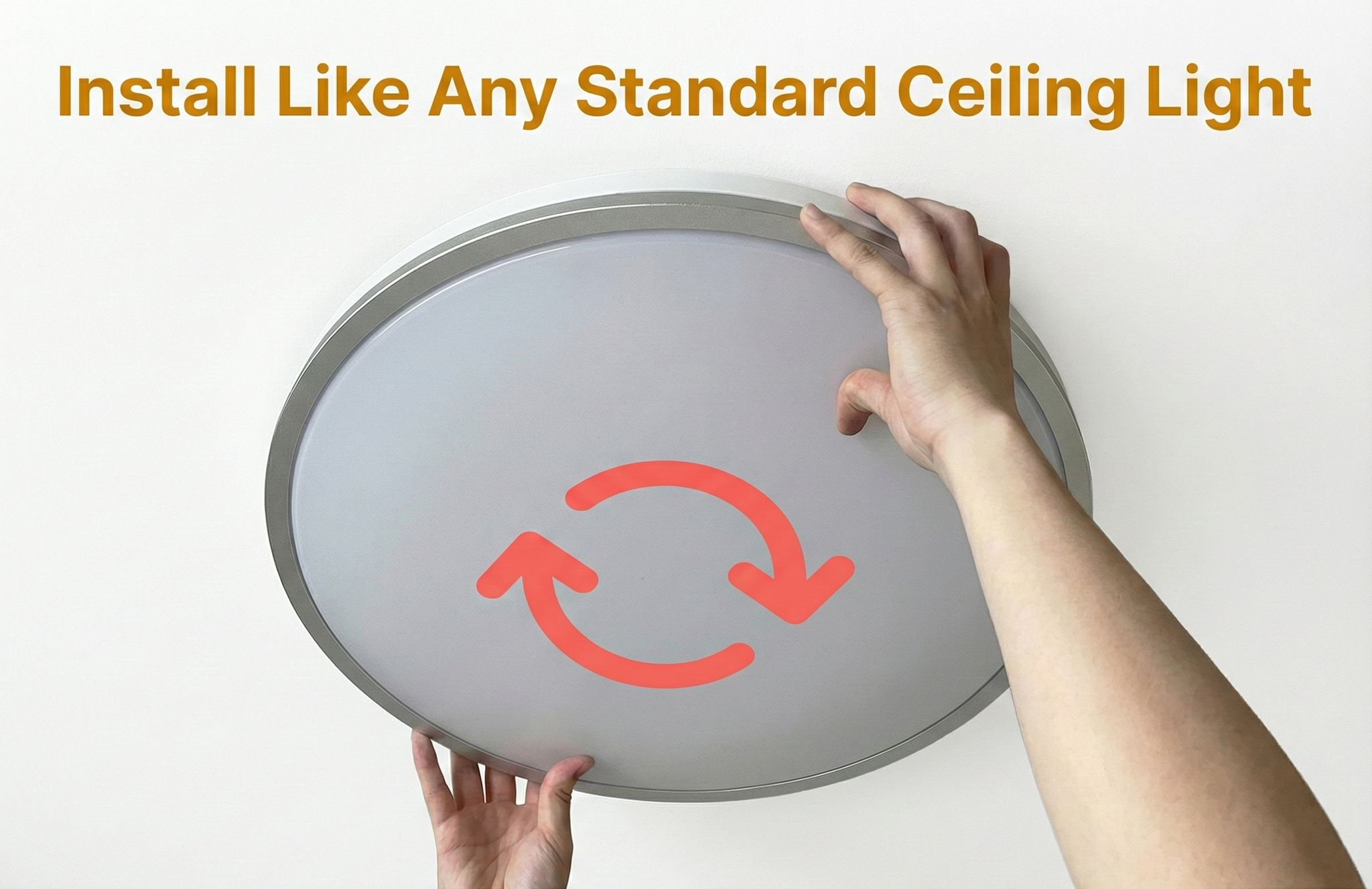Easy installation process of RESTAZ ceiling light fixture